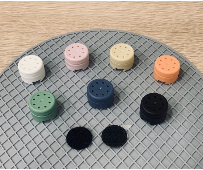 MAVO 迷你擴香盒 台灣製造 魔鬼氈 二氧化氯 慢速錠 乾式 消毒盒 貓砂盆 除臭 飼料保鮮 垃圾桶 鞋櫃, 冷霧黑*2, 1個