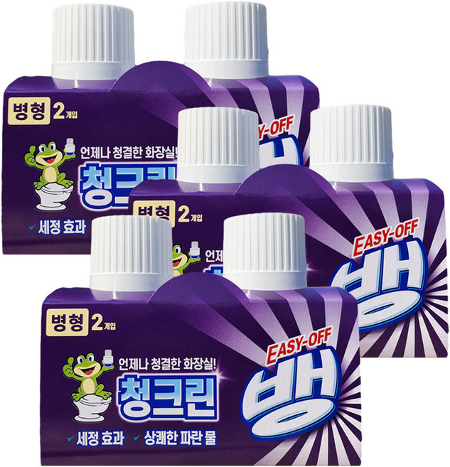 하픽 이지오프뱅 청크린 병형 변기세정제 변기파란물, 이지오프뱅 청크린 병형 변기세정제 변기파란물 180g, 180g, 6개