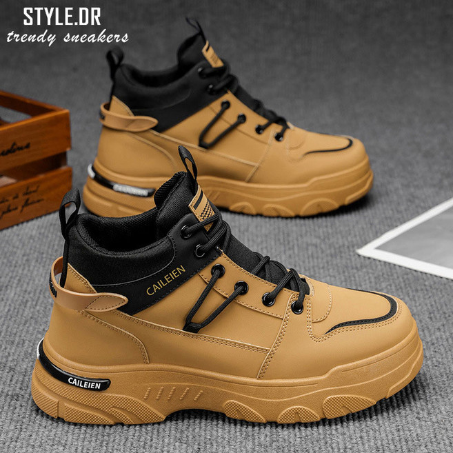스타일닥터 남성 클래식 하이탑 부츠 예비군군화 전투화 캐주얼 패션 예비군 작업화