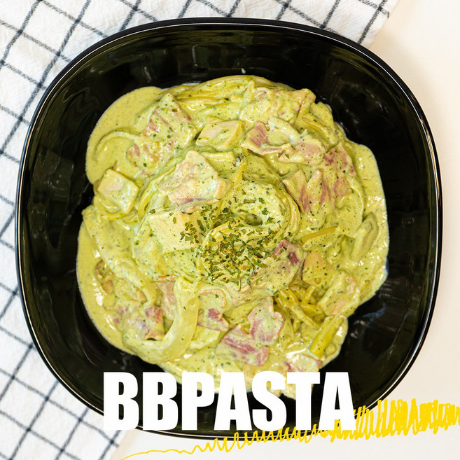 [비비파스타] 고소한 풍미의 바질 크림소스 바질크림파스타 원팬파스타 수제파스타 밀키트 비비팩토리, 1개, 1.2kg