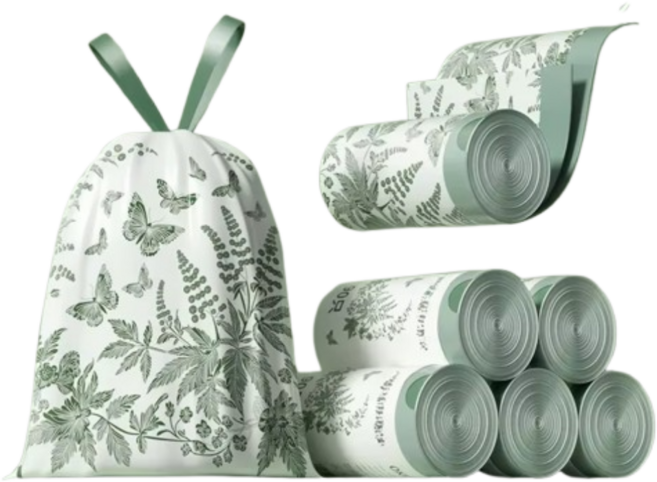 은성 끈이 있어 편리한 재활용 비닐 봉투 향기나는 음식물 쓰레기 봉투 벌레 모기 퇴치 쑥향, 90개, 20L