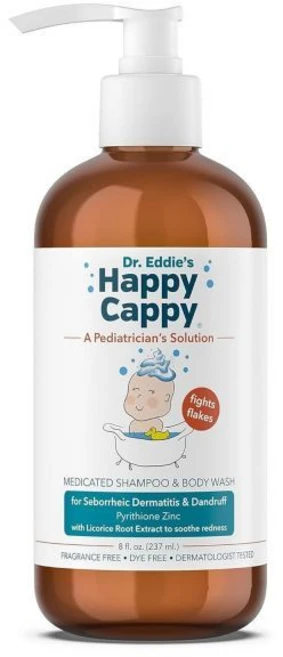 바디워시 바디클렌저 샤워젤 바디솝 해피 캐피 약물 샴푸와 바디 워시 아기 비듬 샴푸 크래들 캡과 지루성 피부염에 도움 플레이크와 발적 감소 피부과 전문의 테스트 무향 8 Fl, 1 - 쿠팡