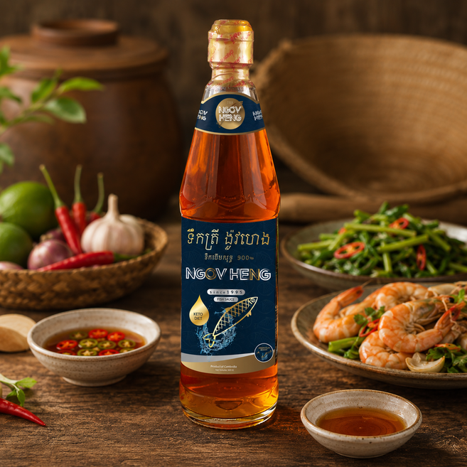 캄폿 천연 발효 액젓 프리미엄 피쉬소스 500ml NGOV HENG Special Fish Sauce, 1개