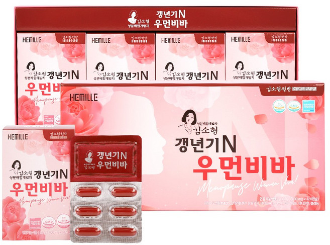 [김소형원방] 갱년기N 우먼비바 1 000mg * 120캡슐, 1박스, 120정