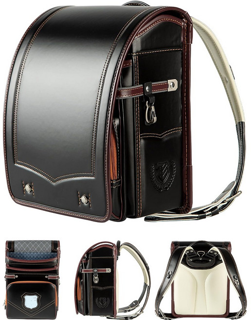 일본초등학생가방 란도셀책가방 프리미엄 저학년책가방 남아용 초경량 방수 블랙브라운