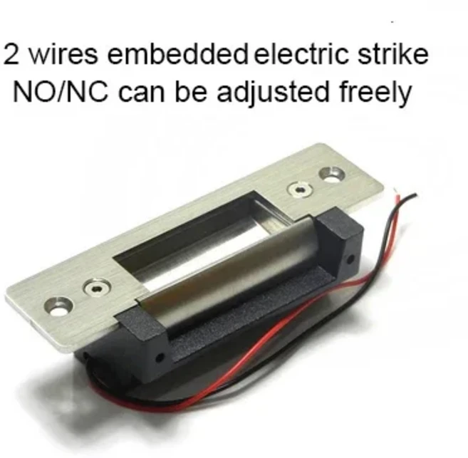 오리지널 스테인리스 스틸 튼튼한 좁은 프레임 전기 스트라이크 잠금 장치 전자 문짝 잠금 장치 오류 보안, 01 XM-124A, 01 Embedded