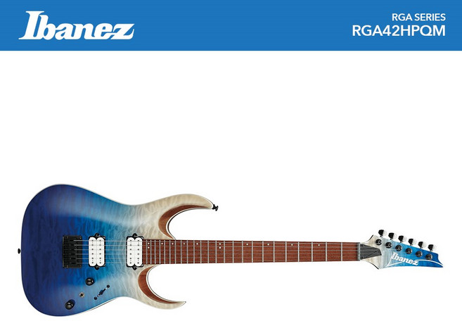 [IBANEZ] 아이바네즈 일렉기타 RG 시리즈 RGA42HPQM-BIG / IBANEZ RG SERIES RGA42HPQM-BIG, 1개