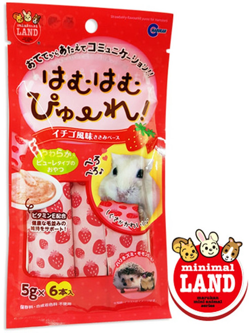 마루칸 고슴도치용 하무하무 딸기 퓨레, 5g, 6개