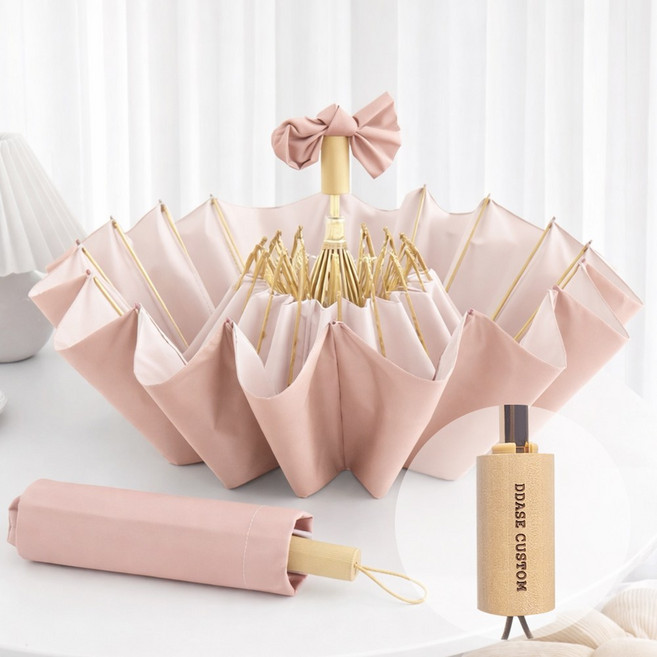 DDASE 고급 3단 우양산 UV차단 손잡이 각인 선물용