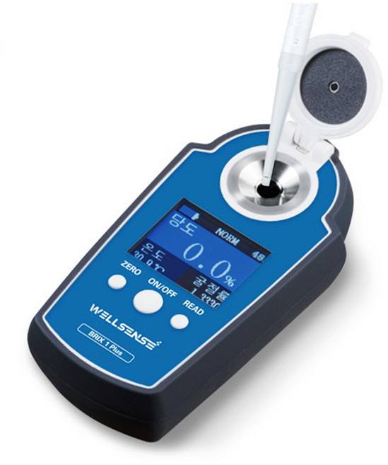 웰센스 디지털 당도계 BRIX-1 PLUS 과일 음료 브릭스 굴절 HACCP 당도 측정기, BRIX-1 PLUS(최대 55%), 1개