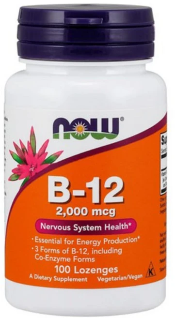 나우푸드 비타민 B-12 2000mcg 로젠지, 100정, 1개 - 쿠팡