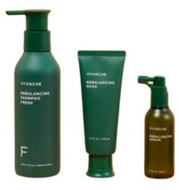 아윤채 리밸런싱 헤어 집중 케어 3개세트 샴푸 350g+마스크 100ml+세럼 80ml, 1개, 530g