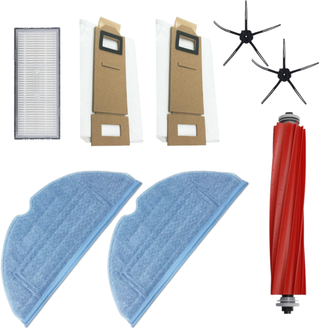 비브랜드 로보락 S7 Plus 플러스 로봇청소기 물걸레 더스트백 필터 브러쉬 호환 간편 부품, 1세트, 소모품