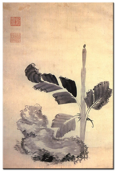 한국화 민화 신사임당 신윤복 책가도 풍수 전통 민속화 풍속화 인테리어 학교 교실 교육 그림 캔버스 액자, 30.정조-파초도