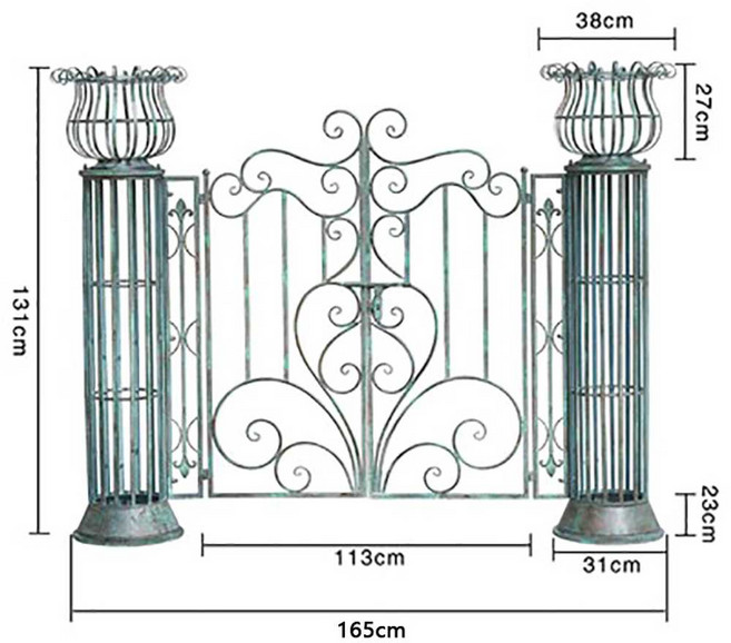 철제문 전원주택 대문 ASJJ 빌라 H2203 그림아치화단 화이트 참고, 가든도어-ASJJ-A279, ASJJ-A279