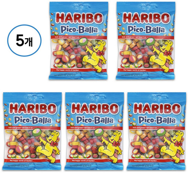 하리보 피코발라 젤리, 100g, 5개