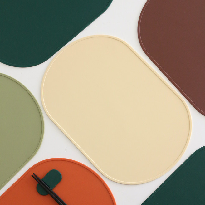 오브 실리콘 식탁매트, 오브 식탁매트 - 머스타드