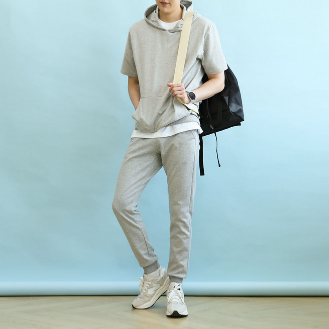 블루포스 티벤리 반팔 후드티 트레이닝 세트 츄리닝 남자 운동복 빅사이즈 남성 트레이닝복