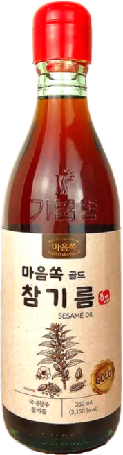 [마음쏙] 진한 고소함 골드 참기름, 1개, 350ml