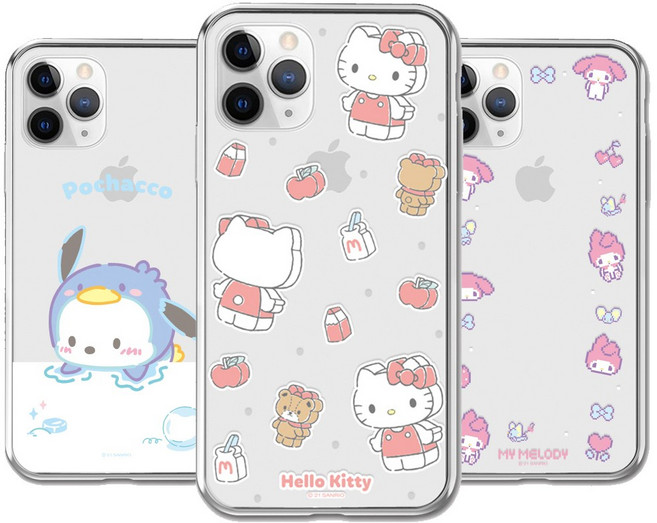 산리오 캐릭터즈 파트4 투명 젤리 케이스 갤럭시A17