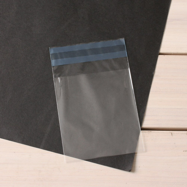 쿠키 포장비닐 접착무지 10x11cm, 1개, 70개입