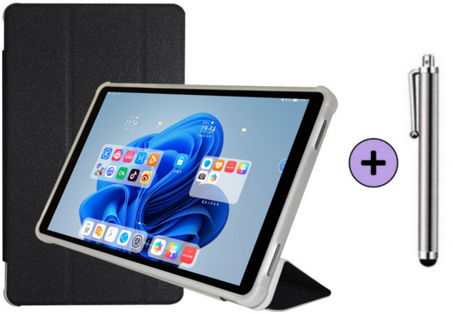 ALLDOCUBE iPlay 70 mini Turbo 8인치 호환 스탠드 케이스 보호 커버 올도큐브 알도큐브 아이플레이 70 미니 터보 아이친구, 검정, 1개