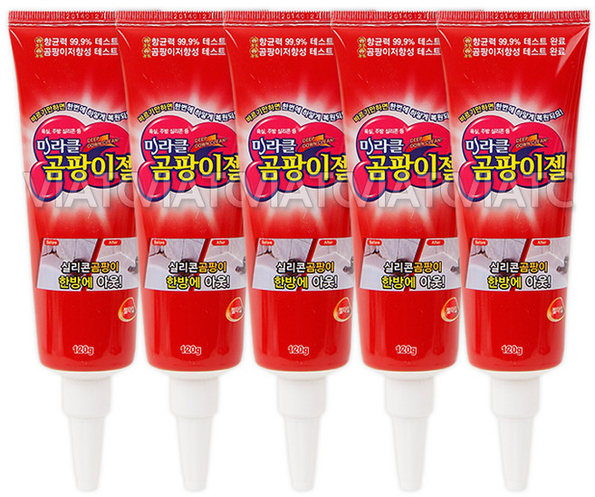 미라클 곰팡이젤, 120g, 5개