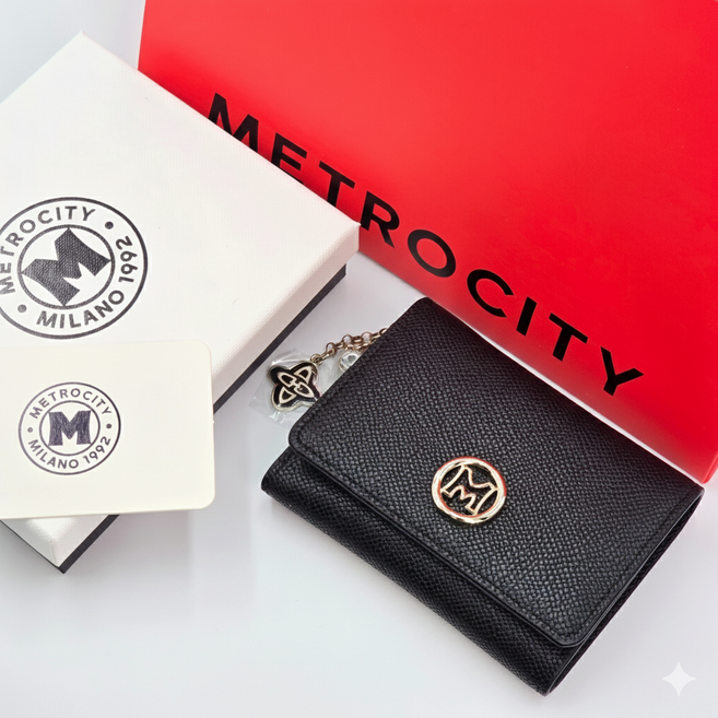 메트로시티 여성 3단 미니 반지갑 정품 선물포장