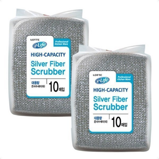 롯데 국산 은사 수세미 대 대용량, 2개, 2개