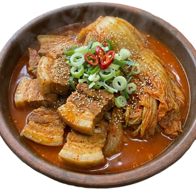 제주 흑돼지를 사용하여 오랜시간 푹 끓여내는 명품 김치찜, 1개, 1.2kg