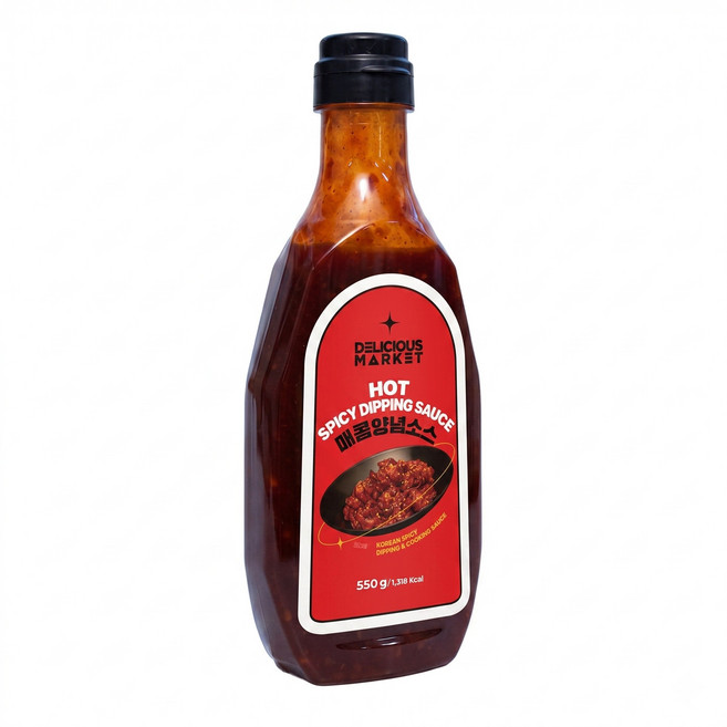 딜리셔스마켓 매콤양념소스 550g 양념치킨 매운맛 떡꼬치소스, 1개