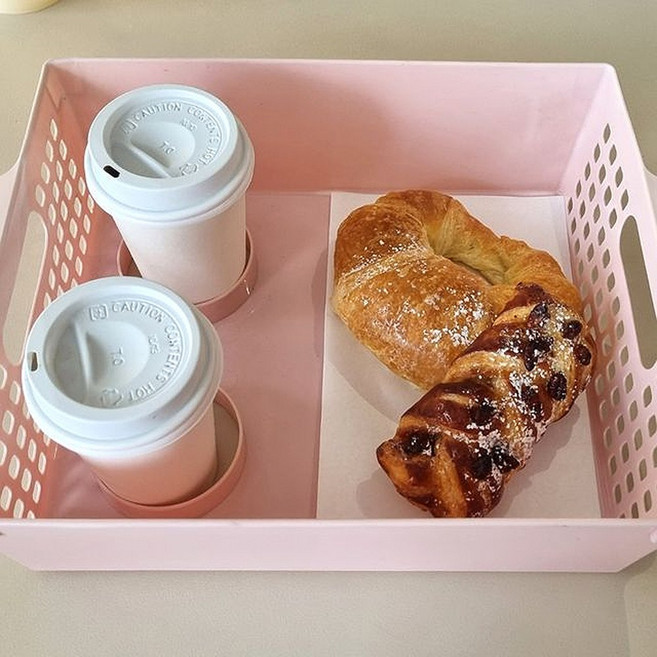 야구 야구장 식판 컵홀더 트레이 간이 테이블 식판, 그레이, 1개