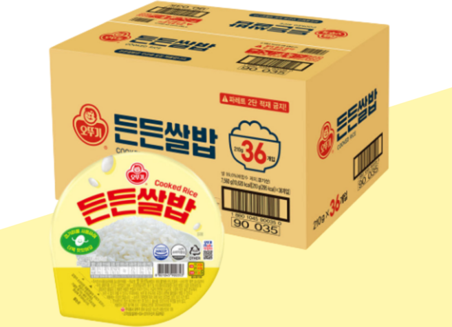 오뚜기 든든쌀밥 210g 36개입 즉석밥