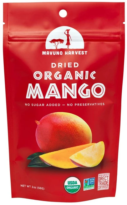 마부노 하비스트 유기농 건조 망고 56g(2oz), Mavuno Harvest 말린 망고, 유기농, 56., 56g, 1개 - 쿠팡