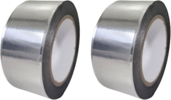 덕트몰 알루미늄 테이프 폭 50mm / 75mm X 길이 100M / 덕트 닥트 은박 싱크대 연통 단열용, 알루미늄 테이프 폭 50mm X 길이 100M, 2개