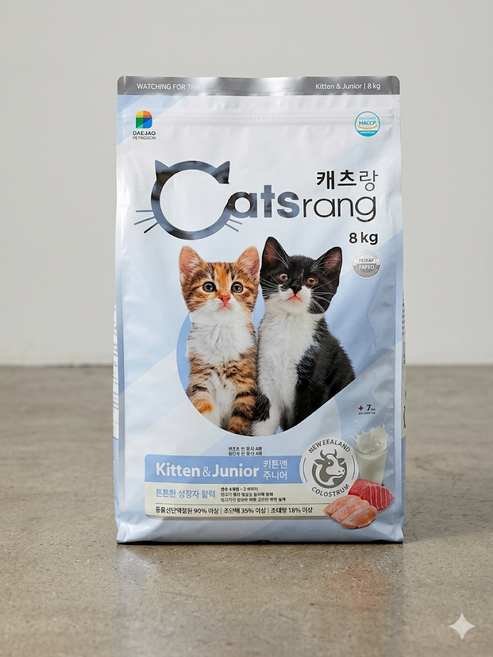캐츠랑 키튼 주니어 8kg, 1개, 닭+참치