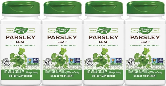 네이처스웨이 파슬리 잎 450mg, 4개, 100정 - 쿠팡