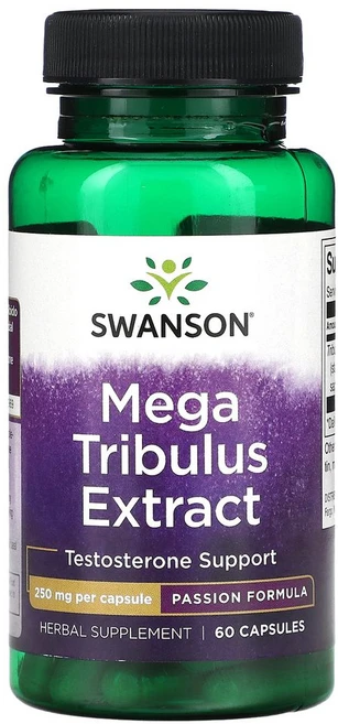 스완슨 메가 트리뷸러스 추출물 250mg 60정 남성 테스토스테론부스터 사포닌, 2개 - 쿠팡