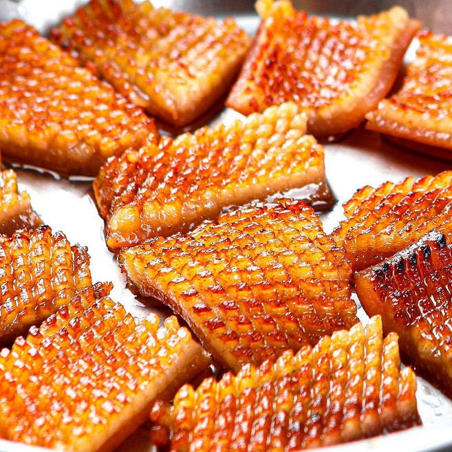 [대명축산식품] 국내산 한돈 양념 벌집껍데기 2.5kg 돼지껍데기 술안주 캠핑고기, 1개