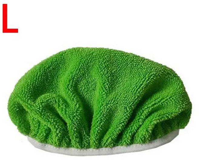 초극세사 걸레 가정용 주방 대체 가제트 흡수성 녹색 재사용 패드 스폰지 가능한 도구 청소 수세미 플랫, L 2Pcs