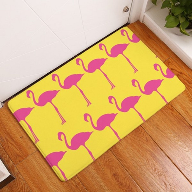 더자카 썸머 플라밍고 패턴 발매트, Y394ZHCF033