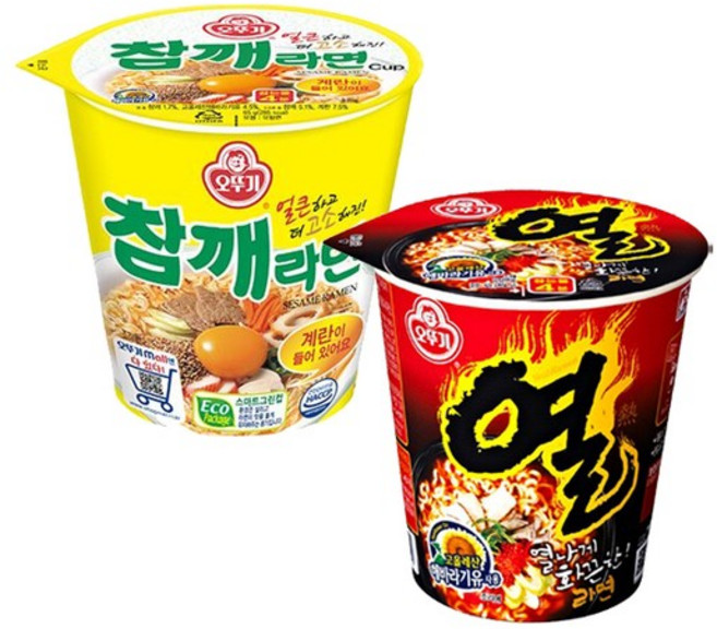 열라면컵 6입 + 참깨라면컵 6입, 없음