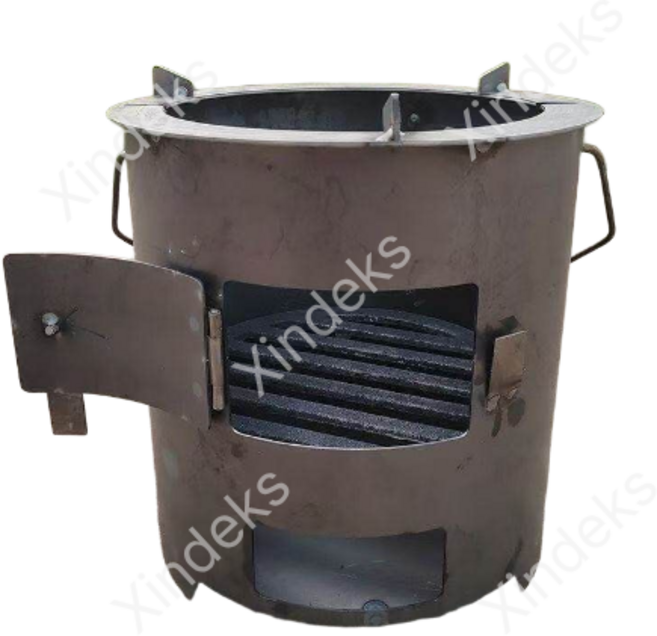 야외 장작 아궁이 화로대 드럼통 주철 가마솥 직화 시골 항아리, 1개