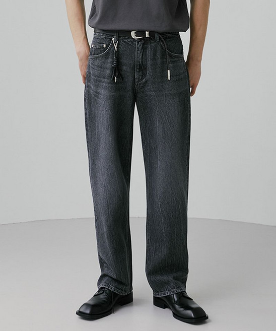브랜디드 1881 DARK MANTIS JEANS [WIDE STRAIGHT] 471344