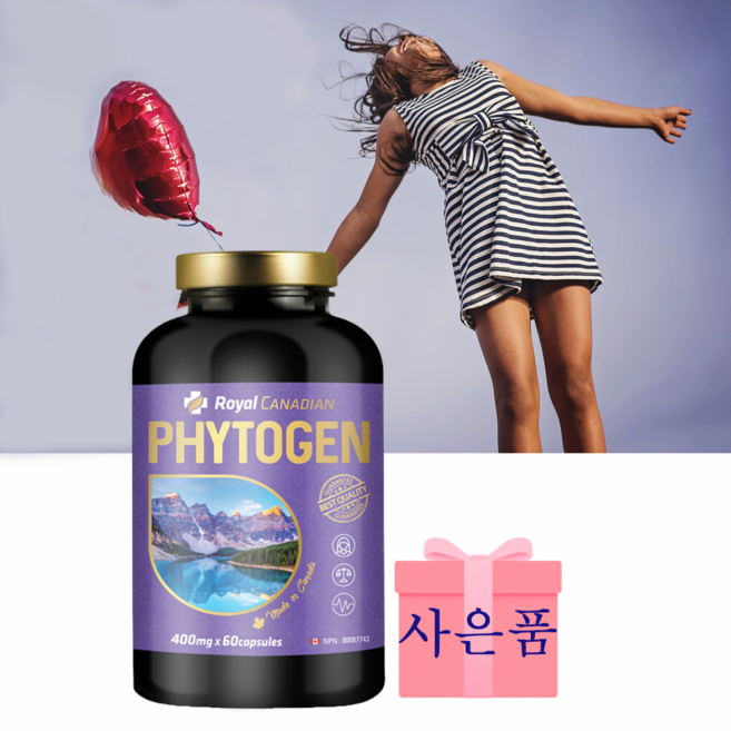 로얄 캐네디언 파이토젠 60캡슐 +사은품 여성 갱년기 건강 캐나다 보건부 NPN 인증, 1박스, 60정