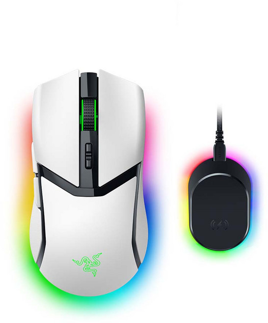 레이저코리아 코브라 프로 충전독 무선 충전팩 White 무선 게이밍 마우스