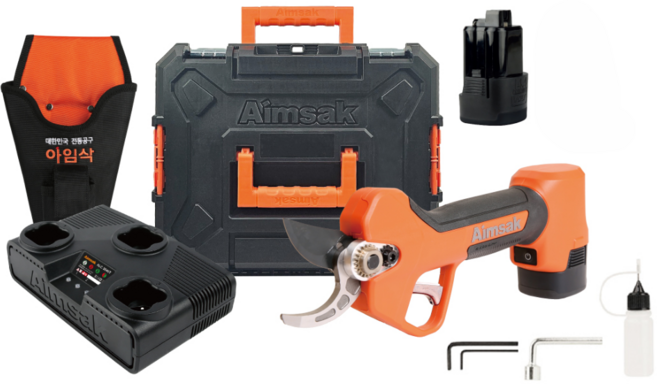 KOREA 아임삭 충전 전지가위 BL14P503-2G 3포트충전기 3.0A 베터리2개 풀셋, 1세트