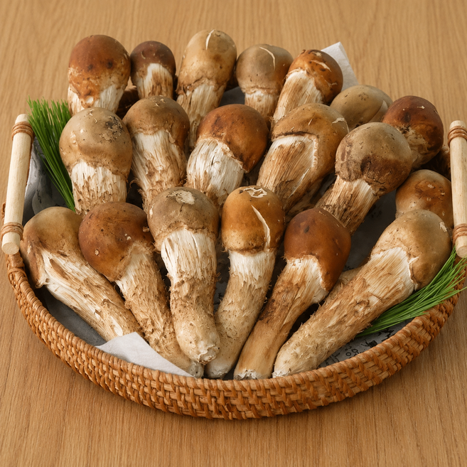 노가네 버섯농원 송이향 참송이버섯 국내산, 1개, 참송이 1kg 선물용 +(고급박스포장), 참송이 1kg 선물용 +(고급박스포장)