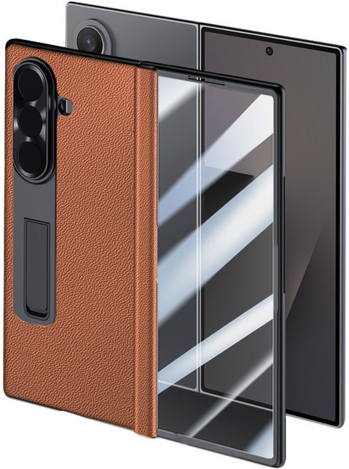 유도리스 갤럭시Z폴드7 NAPPA천연소가죽 사생활보호 풀커버 케이스