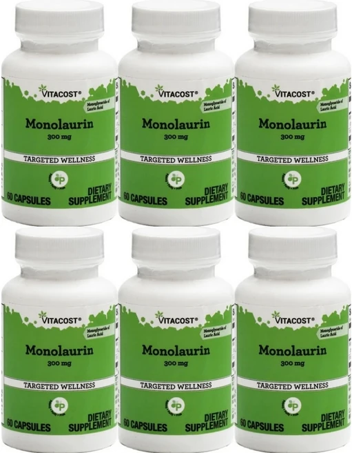 비타코스트 모노라우린 300mg, 6개, 60정 - 쿠팡